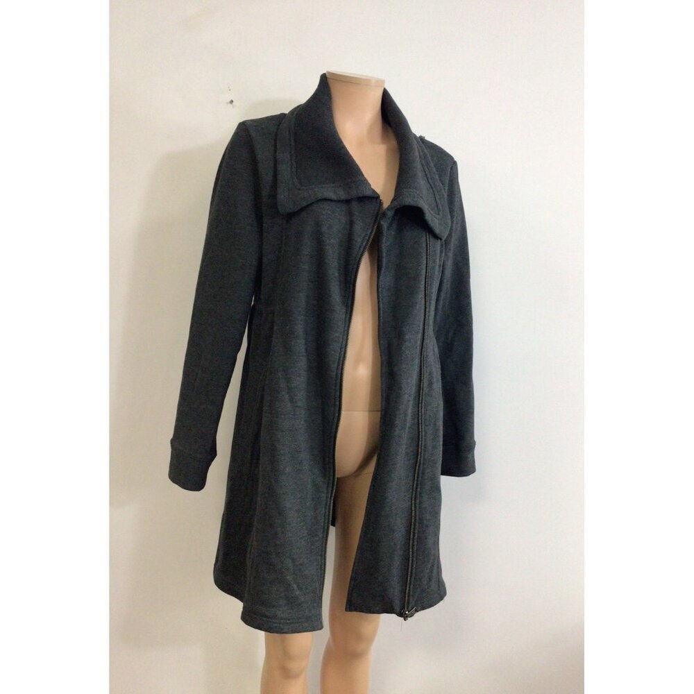 Prana Gray Coat Jacket Side Pockets Womens Medium